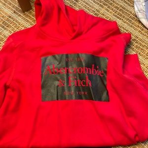 Red hoodie sweatshirt